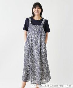 Leilian PLUS HOUSE / レリアンプラスハウス ロング・マキシ丈ワンピース | プリントジャンパースカート