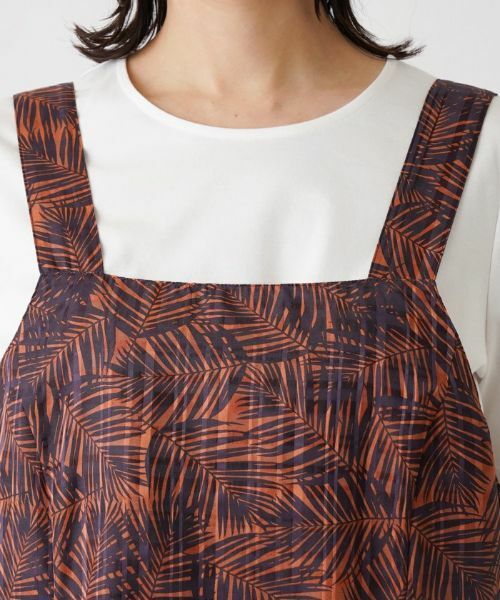 Leilian PLUS HOUSE / レリアンプラスハウス ロング・マキシ丈ワンピース | プリントジャンパースカート | 詳細10