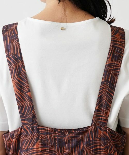 Leilian PLUS HOUSE / レリアンプラスハウス ロング・マキシ丈ワンピース | プリントジャンパースカート | 詳細11