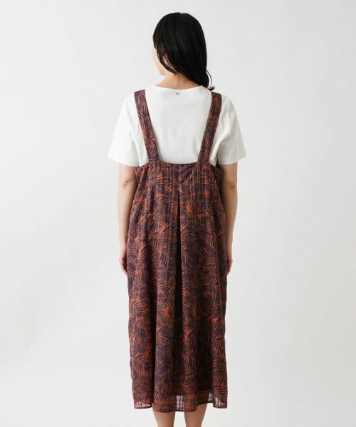 Leilian PLUS HOUSE / レリアンプラスハウス ロング・マキシ丈ワンピース | プリントジャンパースカート | 詳細9