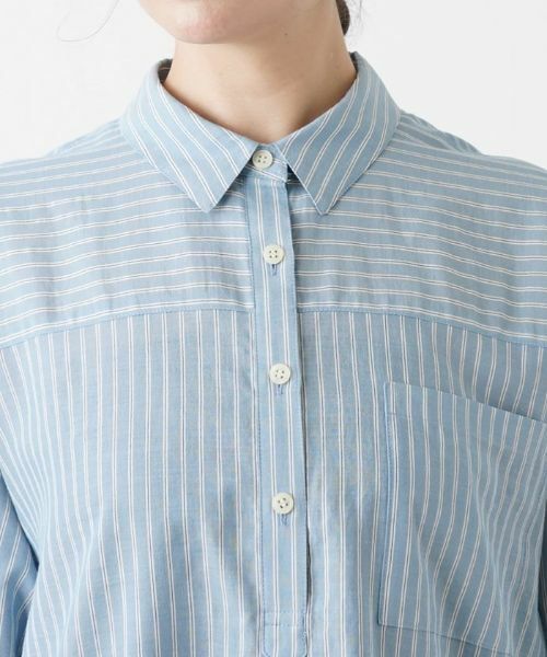 Leilian PLUS HOUSE / レリアンプラスハウス シャツ・ブラウス | ストライプブラウス | 詳細10