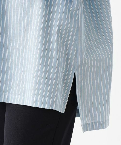 Leilian PLUS HOUSE / レリアンプラスハウス シャツ・ブラウス | ストライプブラウス | 詳細14
