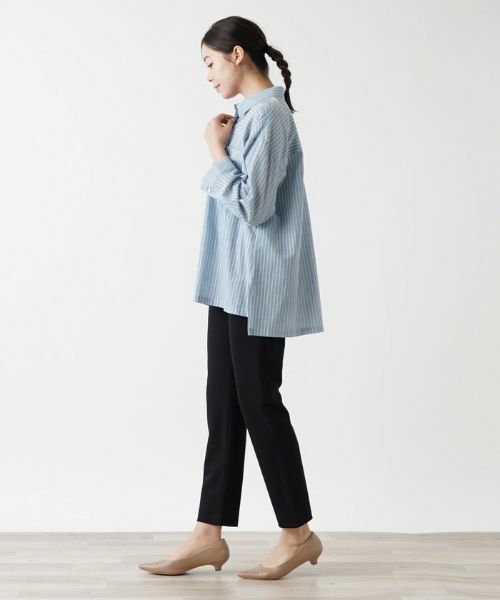 Leilian PLUS HOUSE / レリアンプラスハウス シャツ・ブラウス | ストライプブラウス | 詳細2