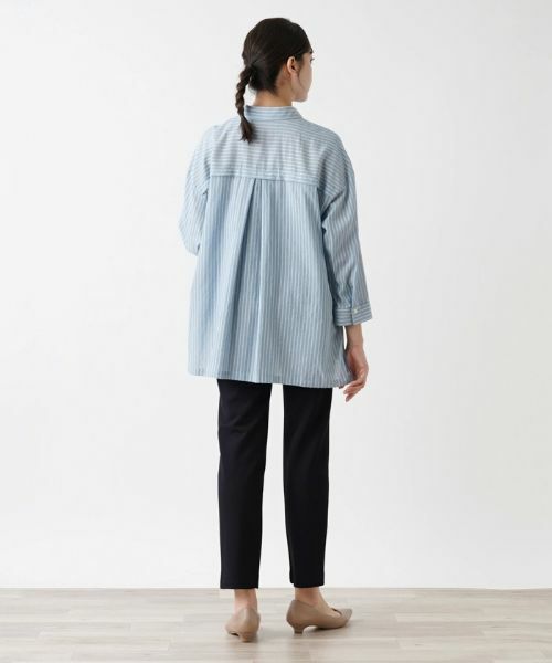 Leilian PLUS HOUSE / レリアンプラスハウス シャツ・ブラウス | ストライプブラウス | 詳細3