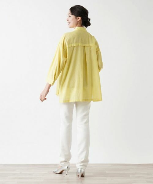 Leilian PLUS HOUSE / レリアンプラスハウス シャツ・ブラウス | ストライプブラウス | 詳細6