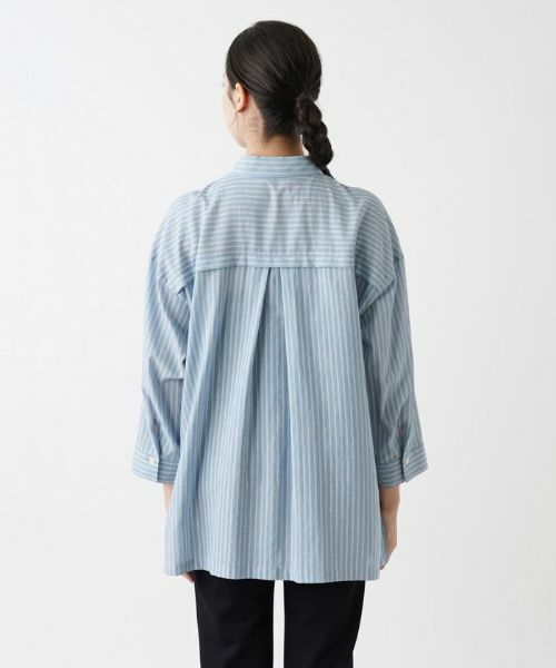 Leilian PLUS HOUSE / レリアンプラスハウス シャツ・ブラウス | ストライプブラウス | 詳細9