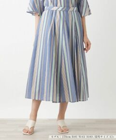 Leilian PLUS HOUSE / レリアンプラスハウス ミニ・ひざ丈スカート | 【セットアップ対応商品】フレアスカート【プラス企画】