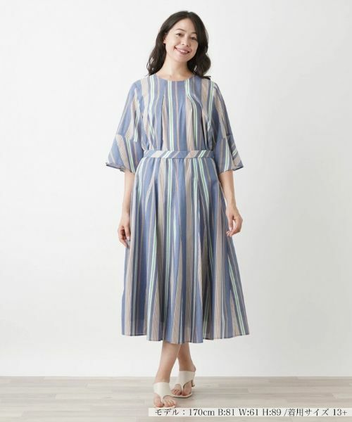 Leilian PLUS HOUSE / レリアンプラスハウス ミニ・ひざ丈スカート | 【セットアップ対応商品】フレアスカート【プラス企画】 | 詳細1