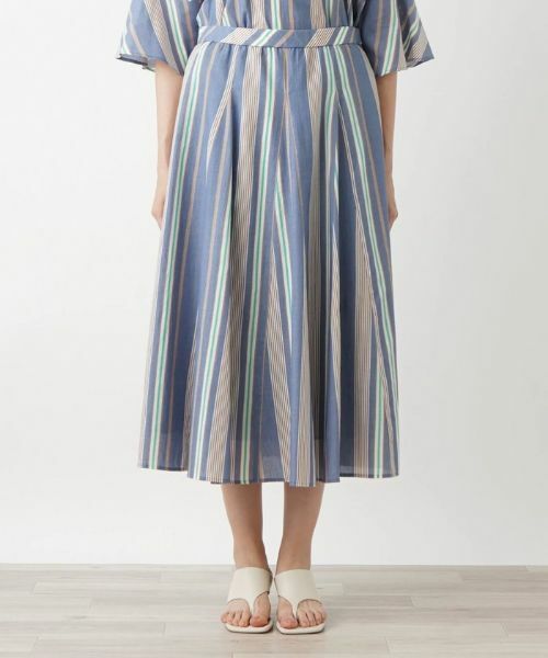 Leilian PLUS HOUSE / レリアンプラスハウス ミニ・ひざ丈スカート | 【セットアップ対応商品】フレアスカート【プラス企画】 | 詳細4