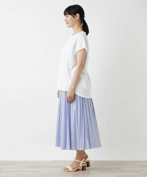 Leilian PLUS HOUSE / レリアンプラスハウス カットソー | 【店舗人気】切替えフレンチスリーブカットソー | 詳細16