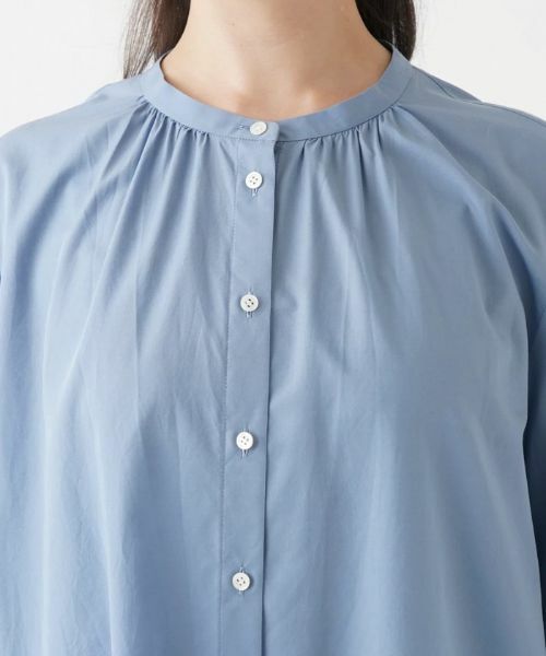 Leilian PLUS HOUSE / レリアンプラスハウス シャツ・ブラウス | ７分丈バンドカラーブラウス | 詳細7