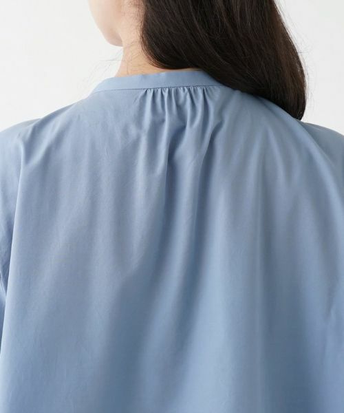 Leilian PLUS HOUSE / レリアンプラスハウス シャツ・ブラウス | ７分丈バンドカラーブラウス | 詳細8