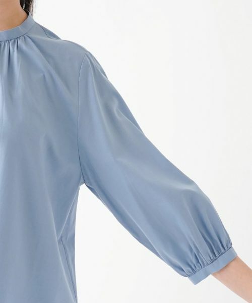 Leilian PLUS HOUSE / レリアンプラスハウス シャツ・ブラウス | ７分丈バンドカラーブラウス | 詳細9