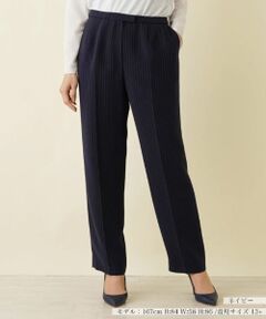 Leilian PLUS HOUSE / レリアンプラスハウス その他パンツ | ピンストライプ柄ストレートパンツ【Leilian WHITE LABEL】