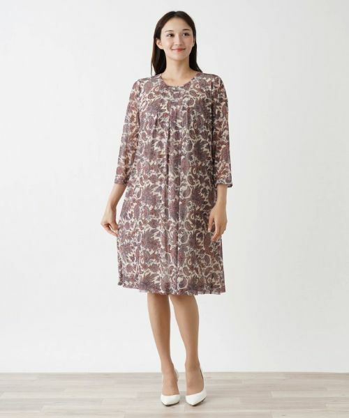 Leilian PLUS HOUSE / レリアンプラスハウス ドレス | 【店舗人気】ペイズリーワンピース【ERICA】 | 詳細1