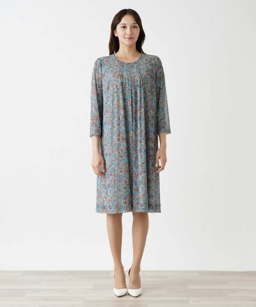 Leilian PLUS HOUSE / レリアンプラスハウス ドレス | 【店舗人気】ペイズリーワンピース【ERICA】 | 詳細10