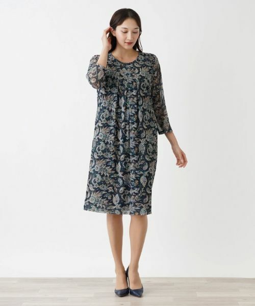 Leilian PLUS HOUSE / レリアンプラスハウス ドレス | 【店舗人気】ペイズリーワンピース【ERICA】 | 詳細4