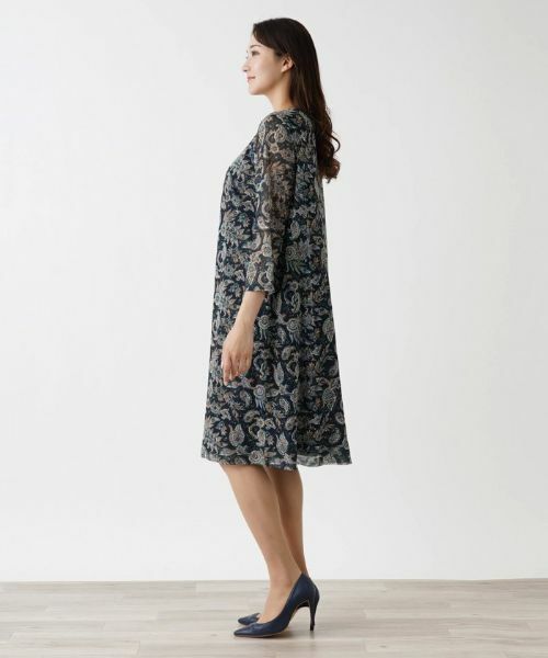 Leilian PLUS HOUSE / レリアンプラスハウス ドレス | 【店舗人気】ペイズリーワンピース【ERICA】 | 詳細5