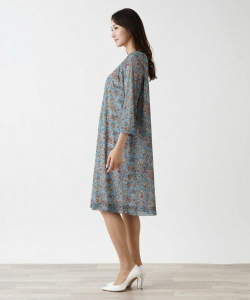 Leilian PLUS HOUSE / レリアンプラスハウス ドレス | 【店舗人気】ペイズリーワンピース【ERICA】 | 詳細8