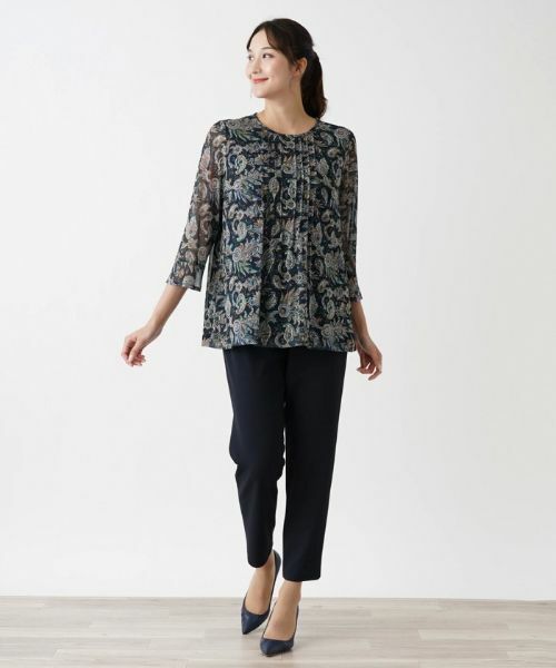 Leilian PLUS HOUSE / レリアンプラスハウス カットソー | ペイズリーブラウス【ERICA】 | 詳細1
