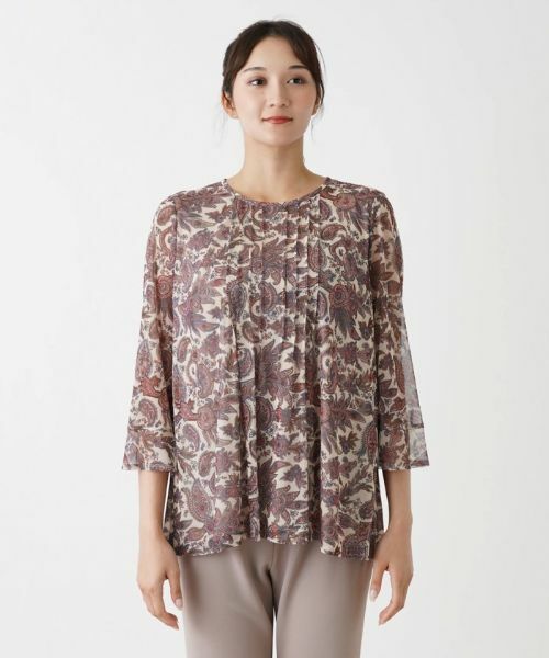 Leilian PLUS HOUSE / レリアンプラスハウス カットソー | ペイズリーブラウス【ERICA】 | 詳細10