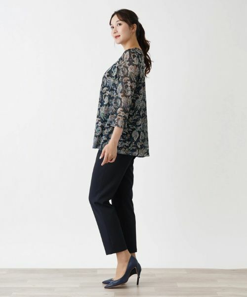 Leilian PLUS HOUSE / レリアンプラスハウス カットソー | ペイズリーブラウス【ERICA】 | 詳細2