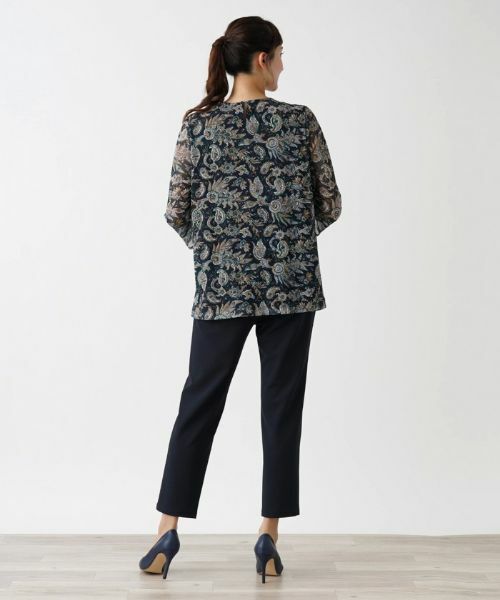 Leilian PLUS HOUSE / レリアンプラスハウス カットソー | ペイズリーブラウス【ERICA】 | 詳細3