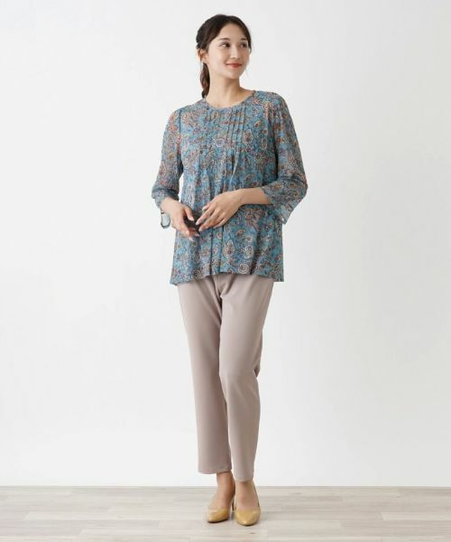 Leilian PLUS HOUSE / レリアンプラスハウス カットソー | ペイズリーブラウス【ERICA】 | 詳細4