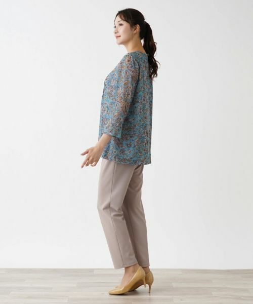 Leilian PLUS HOUSE / レリアンプラスハウス カットソー | ペイズリーブラウス【ERICA】 | 詳細5