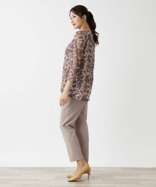 Leilian PLUS HOUSE / レリアンプラスハウス カットソー | ペイズリーブラウス【ERICA】 | 詳細8