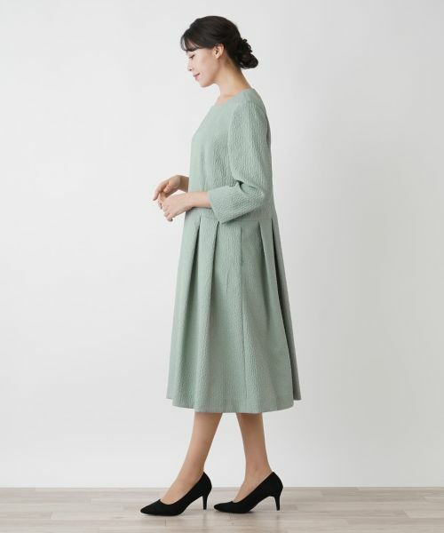 Leilian PLUS HOUSE / レリアンプラスハウス ドレス | スクエアネックワンピース | 詳細2