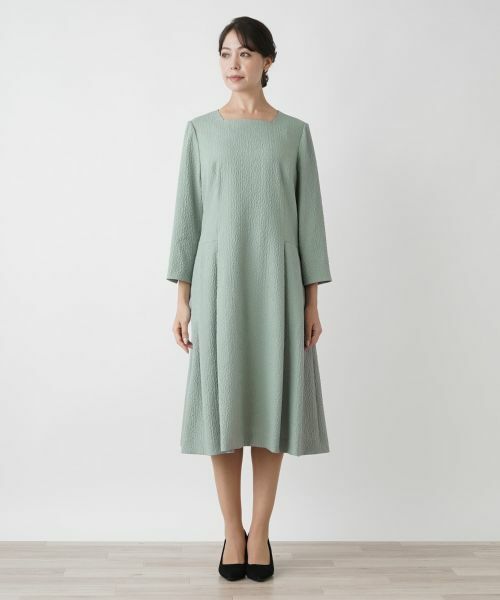 Leilian PLUS HOUSE / レリアンプラスハウス ドレス | スクエアネックワンピース | 詳細4