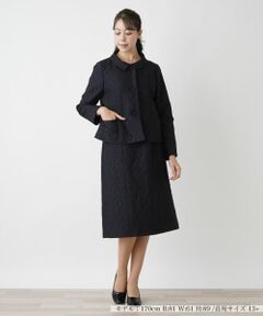 Leilian PLUS HOUSE / レリアンプラスハウス セットアップ | ジャカードスーツ【セレモニー】