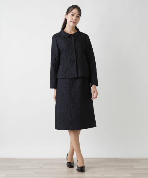 Leilian PLUS HOUSE / レリアンプラスハウス セットアップ | ジャカードスーツ【セレモニー】 | 詳細1