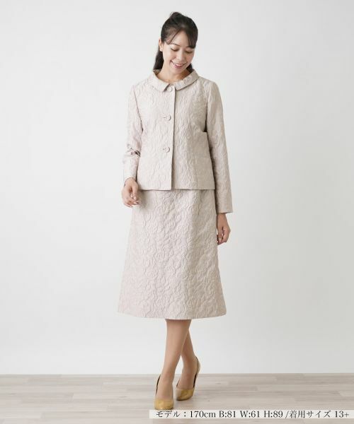 Leilian PLUS HOUSE / レリアンプラスハウス セットアップ | ジャカードスーツ【セレモニー】 | 詳細5