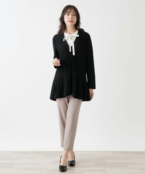 Leilian PLUS HOUSE / レリアンプラスハウス カーディガン・ボレロ | Vネックニットカーディガン【Leilian WHITE LABEL】 | 詳細1