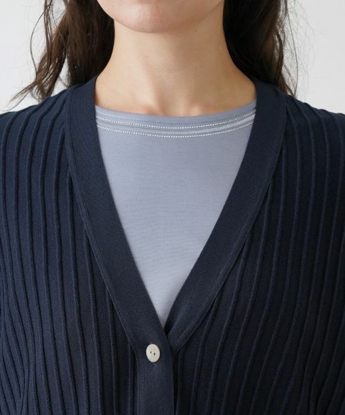 Leilian PLUS HOUSE / レリアンプラスハウス カーディガン・ボレロ | Vネックニットカーディガン【Leilian WHITE LABEL】 | 詳細10