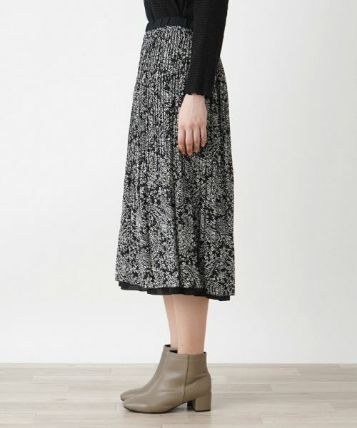 Leilian PLUS HOUSE / レリアンプラスハウス ロング・マキシ丈スカート | リバーシブルプリーツスカート【Leilian WHITE LABEL】 | 詳細10