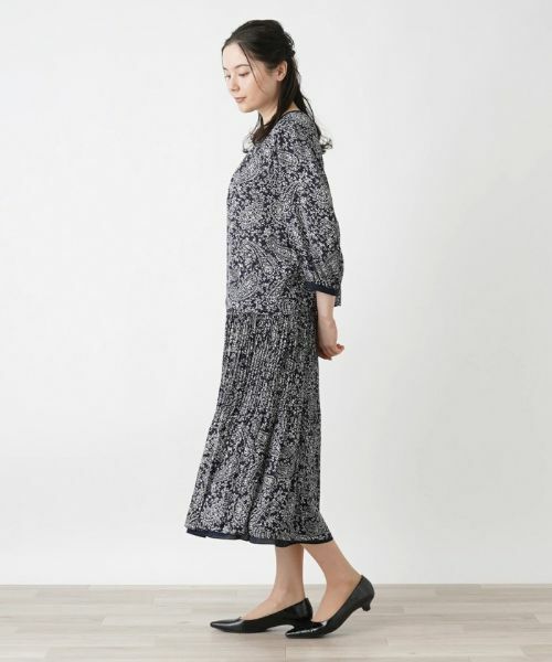 Leilian PLUS HOUSE / レリアンプラスハウス ロング・マキシ丈スカート | リバーシブルプリーツスカート【Leilian WHITE LABEL】 | 詳細2