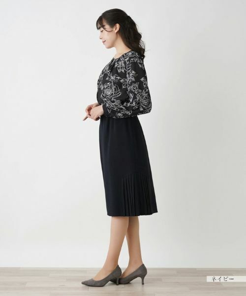 Leilian PLUS HOUSE / レリアンプラスハウス ミニ・ひざ丈スカート | サイドプリーツスカート | 詳細5