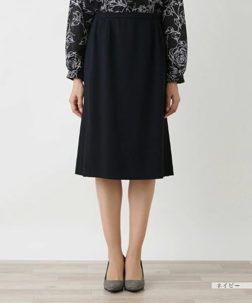 Leilian PLUS HOUSE / レリアンプラスハウス ミニ・ひざ丈スカート | サイドプリーツスカート | 詳細7