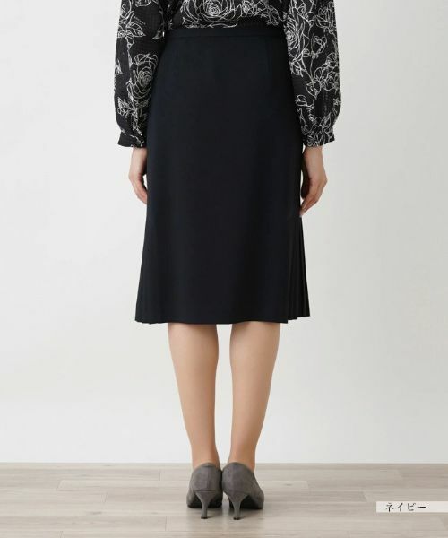 Leilian PLUS HOUSE / レリアンプラスハウス ミニ・ひざ丈スカート | サイドプリーツスカート | 詳細9