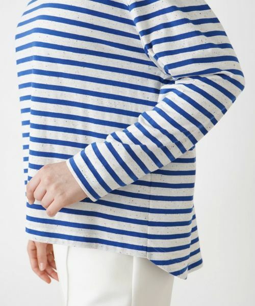 Leilian PLUS HOUSE / レリアンプラスハウス Tシャツ | マリンボーダープルオーバー | 詳細10