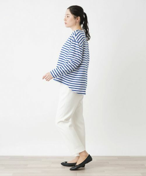 Leilian PLUS HOUSE / レリアンプラスハウス Tシャツ | マリンボーダープルオーバー | 詳細2