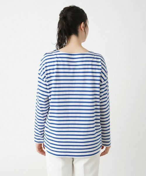 Leilian PLUS HOUSE / レリアンプラスハウス Tシャツ | マリンボーダープルオーバー | 詳細6