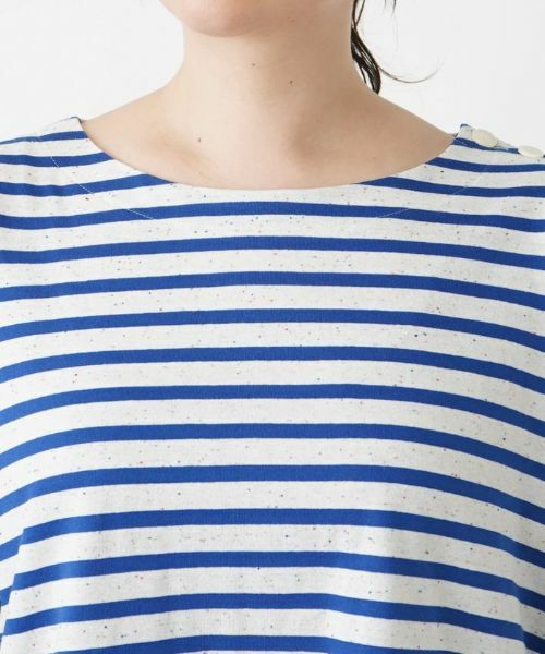 Leilian PLUS HOUSE / レリアンプラスハウス Tシャツ | マリンボーダープルオーバー | 詳細7