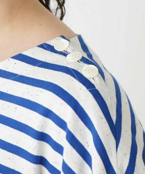 Leilian PLUS HOUSE / レリアンプラスハウス Tシャツ | マリンボーダープルオーバー | 詳細9