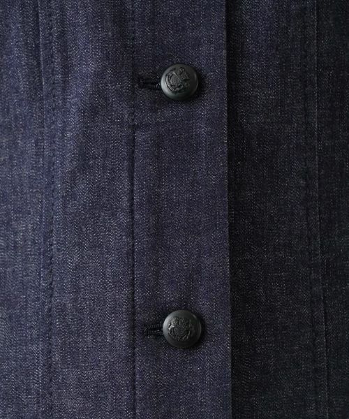 Leilian PLUS HOUSE / レリアンプラスハウス テーラードジャケット | ノーカラーデニムジャケット【Leilian WHITE LABEL】 | 詳細13