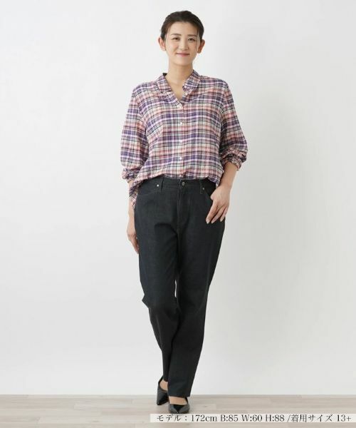 Leilian PLUS HOUSE / レリアンプラスハウス シャツ・ブラウス | チェックシャツブラウス【Leilian WHITE LABEL】 | 詳細1