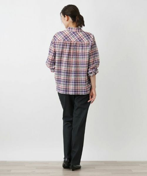 Leilian PLUS HOUSE / レリアンプラスハウス シャツ・ブラウス | チェックシャツブラウス【Leilian WHITE LABEL】 | 詳細3